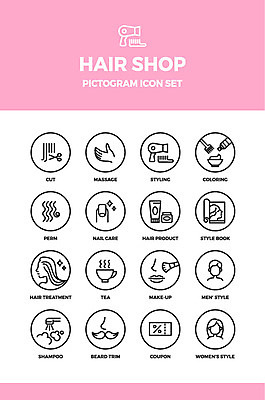 아이콘 음료 사람모양 여러명 세트 픽토그램 화장 마사지 파마 미용실 손톱관리 네일아트 자르기 픽토그램아이콘 쿠폰 면도 머리손질 염색 샴푸 스타일링 트리트먼트 2D아이콘 AI파일 모양 헤어스타일 다수 모션 사람 위생용품 뷰티 미용용품 뷰티샵 파일형식 벡터