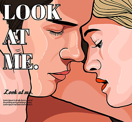 여자 남자 일러스트 포옹 사랑 상반신 성인 두명 신체부위 팝아트 국내일러스트 AI파일 감정 안기 사람 그림 파일형식 벡터