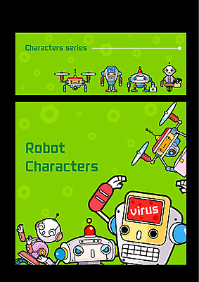 캐릭터 일러스트 사람없음 컴퓨터 세트 바이러스 로봇 구조대 드론 사물캐릭터 일러캐릭터 AI파일 전자제품 구출 파일형식 벡터