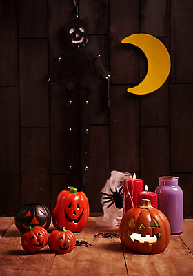 포토 JPG 스튜디오촬영 촛불 호박 조명 해골 실내 사람없음 할로윈 달 거미 잭오랜턴 국내포토 자연요소 곤충 채소 초 뼈 내부 파일형식