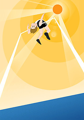 전신 PSD 남자 스포츠 올림픽 일러스트 한명 성인 운동 태양 철봉 높이뛰기 높이뛰기선수 국내일러스트 자연요소 1 운동선수 건강 사람 육상스포츠 파일형식