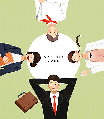 PSD 직업 여자 남자 가방 일러스트 청진기 여러명 상반신 성인 책 요리사 교사 의사 직장인 국내일러스트 잡화 다수 의료기기 사람 의료진 파일형식