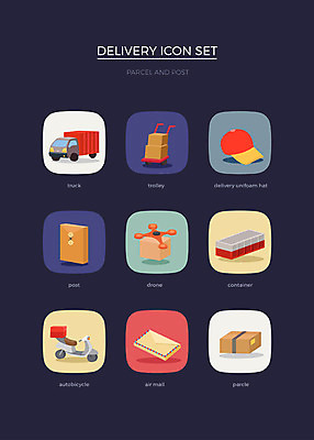 아이콘 모자 사람없음 세트 상자 수레 트럭 오토바이 컨테이너 배송 문서 엽서 웹아이콘 드론 2D아이콘 AI파일 잡화 산업 자동차 바이크 카트 편지 파일형식 벡터
