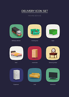 아이콘 사람없음 세트 상자 소파 텔레비전 트럭 침대 장롱 배송 테이프 웹아이콘 화장대 냉장고 이삿짐 이삿짐차 2D아이콘 AI파일 가구 의자 자동차 문구용품 전자제품 가전제품 이사 특수차량 파일형식 벡터