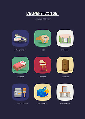 아이콘 의자 사람없음 세트 상자 바구니 페인트 침대 장롱 배송 테이프 웹아이콘 화장대 사다리차 2D아이콘 AI파일 가구 자동차 문구용품 파일형식 벡터