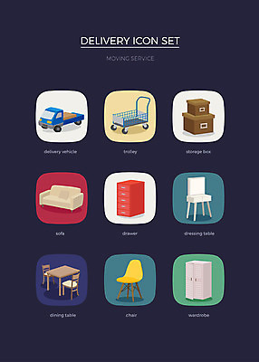 아이콘 의자 식탁 사람없음 세트 상자 소파 카트 트럭 장롱 배송 서랍장 웹아이콘 화장대 2D아이콘 AI파일 가구 자동차 탁자 파일형식 벡터