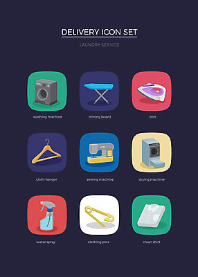 아이콘 셔츠 사람없음 세트 옷걸이 재봉틀 배송 웹아이콘 분무기 다리미 옷핀 다리미판 건조기 드럼세탁기 2D아이콘 AI파일 상의 기계 가전제품 세탁기 파일형식 벡터