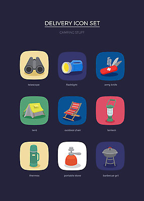 아이콘 의자 텐트 사람없음 세트 망원경 캠핑 손전등 랜턴 스토브 배송 웹아이콘 보온병 맥가이버칼 바베큐그릴 2D아이콘 AI파일 가구 레저 조명 캠핑도구 가전제품 칼 그릴 바비큐 파일형식 벡터