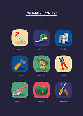 아이콘 사다리 줄자 사람없음 세트 스패너 드라이버 망치 공구함 배송 웹아이콘 그라인더 펜치 전동드릴 2D아이콘 AI파일 자 도구 공구 드릴 커피용품 파일형식 벡터