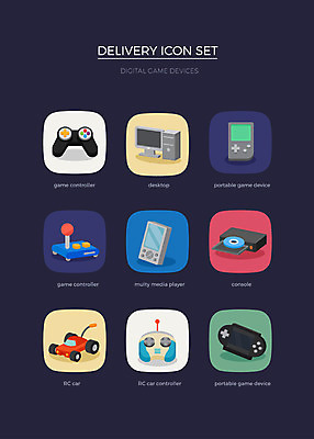 아이콘 사람없음 컴퓨터 세트 게임기 배송 웹아이콘 PSP RC카 조종장치 2D아이콘 AI파일 전자제품 장난감 장비 파일형식 벡터