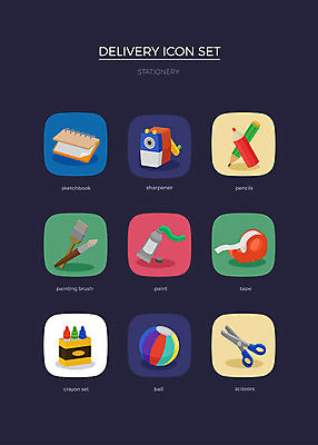아이콘 공 색연필 가위 사람없음 세트 물감 붓 배송 테이프 웹아이콘 연필깎이 문서보관함 2D아이콘 AI파일 문구용품 학용품 미술도구 보관함 파일형식 벡터