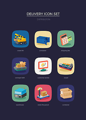아이콘 사람없음 세트 컨테이너 포크레인 배송 창고 웹아이콘 텔레마케팅 컨베어밸트 선박 2D아이콘 AI파일 산업 수상교통 기계 중장비 서비스업 파일형식 벡터