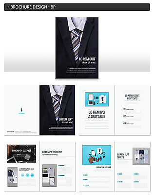 템플릿 옷 패션 ZIP 비즈니스 넥타이 정장 팜플렛 사람없음 사무용품 인디자인 INDD 이미지템플릿 잡화 문구용품 파일형식