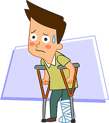 캐릭터 남자 일러스트 한명 성인 다리 상처 목발 깁스 일러캐릭터 AI파일 1 의료기기 사람 신체부위 의료용품 파일형식 벡터