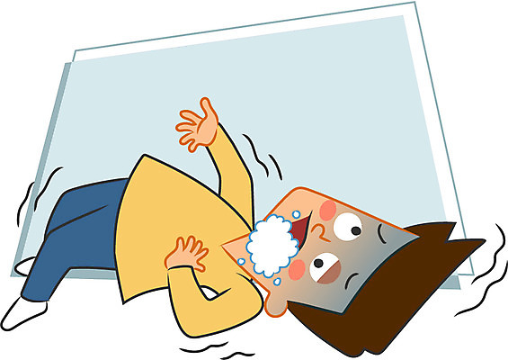 캐릭터 남자 일러스트 한명 성인 거품 간질 쓰러짐 일러캐릭터 AI파일 1 모션 사람 질병 파일형식 벡터