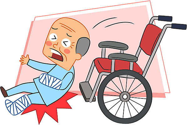 캐릭터 노년 남자 일러스트 한명 고통 휠체어 깁스 낙상 일러캐릭터 AI파일 1 감정 사람 성인 의료용품 사건 파일형식 벡터