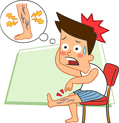 캐릭터 남자 의자 일러스트 한명 성인 다리 질병 혈관 하지정맥류 일러캐릭터 AI파일 1 가구 의학 사람 신체부위 장기_의학 파일형식 벡터