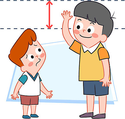 캐릭터 남자 어린이 일러스트 청소년 두명 키_신체 성장판 일러캐릭터 AI파일 신체 사람 파일형식 벡터