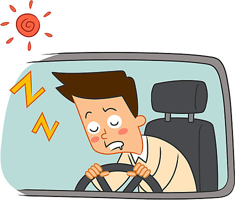 캐릭터 남자 일러스트 자동차 한명 성인 태양 운전 졸음운전 일러캐릭터 AI파일 자연요소 1 육상교통 모션 사람 파일형식 벡터