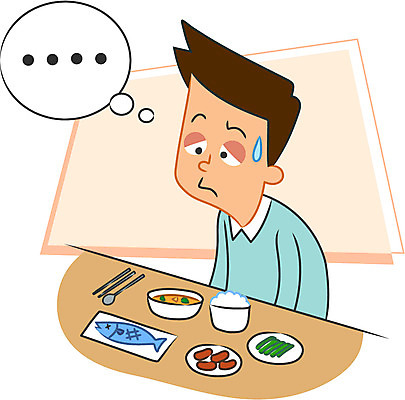 캐릭터 남자 음식 일러스트 식탁 한명 성인 질병 식욕 식욕저하 일러캐릭터 AI파일 1 의학 탁자 사람 파일형식 벡터