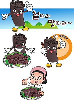 캐릭터 여자 일러스트 젓가락 한명 상반신 성인 최고 특산물 음식캐릭터 순대 특산물캐릭터 병천순대 일러캐릭터 AI파일 1 음식 수저 사람 병천 파일형식 벡터