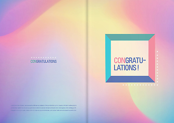 템플릿 카드템플릿 사람없음 축하 초대장 축하카드 그라데이션 이미지템플릿 AI파일 컨셉 카드_감사 파일형식 벡터