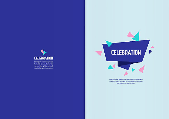 도형 템플릿 카드템플릿 폭죽 사람없음 축하 삼각형 초대장 축하카드 이미지템플릿 AI파일 컨셉 카드_감사 파일형식 벡터