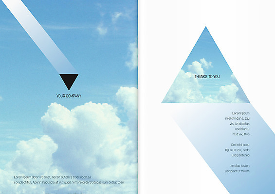 도형 구름 템플릿 카드템플릿 하늘 사람없음 감사카드 삼각형 감사 초대장 이미지템플릿 AI파일 자연요소 감정 카드_감사 파일형식 벡터