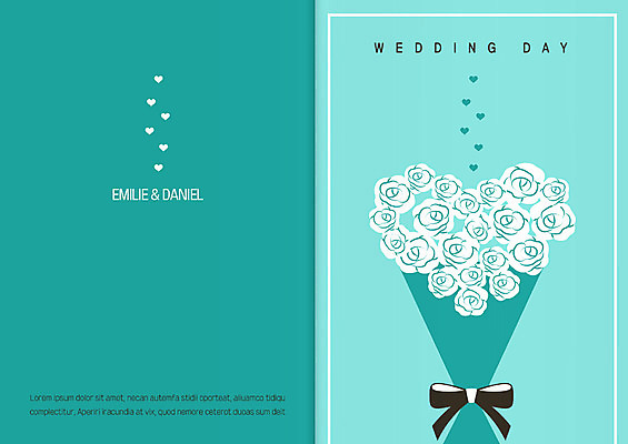 템플릿 부케 결혼 카드템플릿 사람없음 하트 청첩장 초대장 축하카드 이미지템플릿 AI파일 모양 꽃다발 카드_감사 이벤트 파일형식 벡터