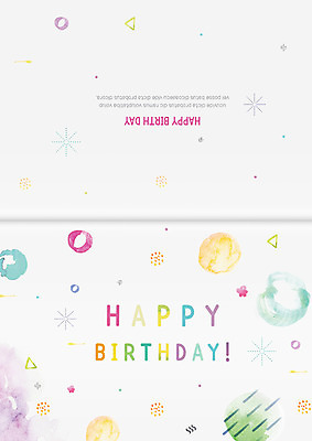 도형 템플릿 카드템플릿 수채화 사람없음 생일 초대장 번짐 생일축하 생일카드 이미지템플릿 AI파일 기념일 카드_감사 축하 파일형식 벡터 효과