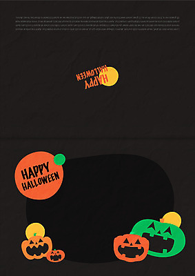 템플릿 카드템플릿 사람없음 할로윈 보름달 초대장 잭오랜턴 이미지템플릿 AI파일 카드_감사 달 파일형식 벡터