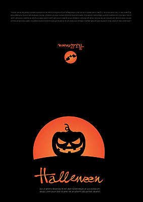 템플릿 카드템플릿 사람없음 할로윈 초대장 박쥐 잭오랜턴 이미지템플릿 AI파일 포유류 카드_감사 파일형식 벡터