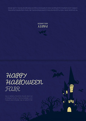 나무 템플릿 카드템플릿 사람없음 할로윈 공동묘지 성 초대장 박쥐 이미지템플릿 AI파일 식물 건축물 포유류 카드_감사 무덤 파일형식 벡터