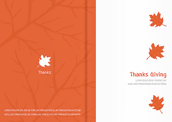 나무 템플릿 단풍 카드템플릿 사람없음 가을 초대장 추수감사절 이미지템플릿 AI파일 식물 계절 기독교 잎 카드_감사 파일형식 벡터