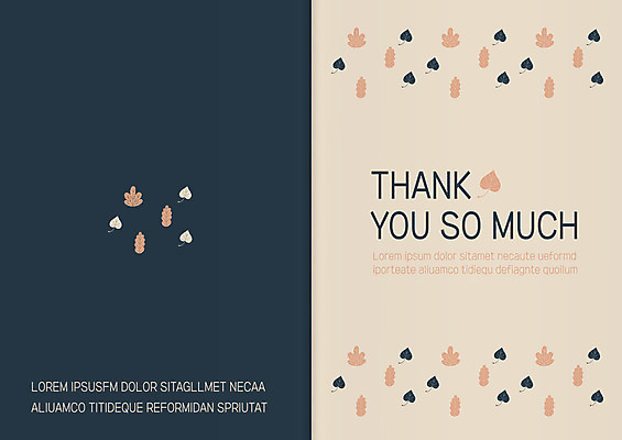 템플릿 단풍 낙엽 카드템플릿 나뭇잎 사람없음 가을 감사카드 감사 은행잎 초대장 이미지템플릿 AI파일 계절 감정 잎 카드_감사 파일형식 벡터