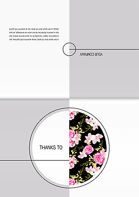 도형 템플릿 꽃 선 카드템플릿 사람없음 원형 감사카드 감사 초대장 이미지템플릿 AI파일 식물 감정 카드_감사 파일형식 벡터