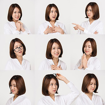 포토 JPG 스튜디오촬영 여자 컬러 사진 모션 실내 표정 웃음 여러명 상반신 20대 성인 앞모습 놀람 한국인 분노 짜증 흰색 가리킴 찡그림 흰배경 포인트 여자만 성인여자만 국내포토 감정 뷰포인트 다수 백그라운드 사람 동양인 손짓 청년 내부 금융 성인만 파일형식