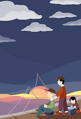 전신 PSD 구름 여자 노년 남자 어린이 바다 일러스트 가족 하늘 낚시 성인 세명 태양 가을 얼굴없음 국내일러스트 자연요소 계절 관계 레저 사람 파일형식