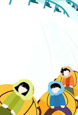 PSD 여자 남자 겨울 일러스트 상반신 성인 세명 축제 눈 썰매 눈썰매장 얼굴없음 국내일러스트 자연요소 계절 날씨 사람 파일형식