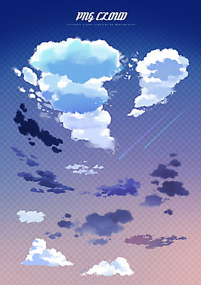 PSD 구름 백그라운드 일러스트 하늘 사람없음 뭉게구름 먹구름 편집소스 국내일러스트 자연요소 파일형식 구름_자연
