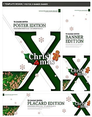 PSD 배너 배너템플릿 열매 가로배너 ZIP 포스터 세로배너 크리스마스 이벤트 사람없음 세트 현수막 진저쿠키 식물 템플릿 기념일 가로 세로 쿠키 파일형식