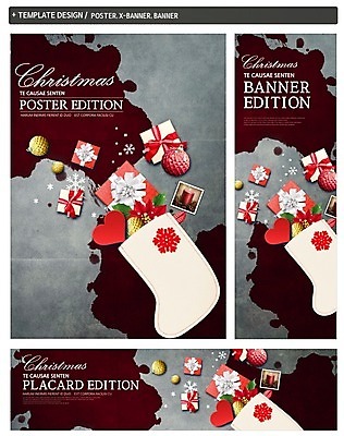 PSD 배너 배너템플릿 가로배너 ZIP 포스터 세로배너 크리스마스 초 이벤트 사람없음 선물상자 세트 장식볼 현수막 하트 크리스마스양말 포인세티아 모양 템플릿 기념일 꽃 크리스마스장식 양말 선물 장식 가로 세로 상자 파일형식