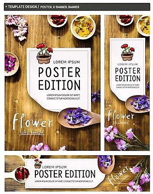 PSD 배너 배너템플릿 가로배너 꽃잎 꽃 ZIP 포스터 세로배너 화분 사람없음 세트 숟가락 현수막 식물 템플릿 수저 가로 세로 파일형식