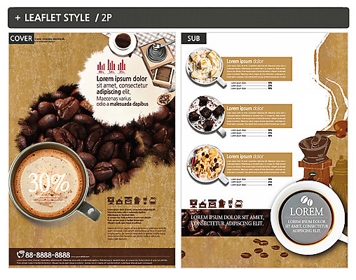 템플릿 ZIP 포스터 커피 리플렛 사람없음 원두 전단템플릿 전단 핸드드립 인디자인 INDD 이미지템플릿 음료 홍보물 커피용품 파일형식