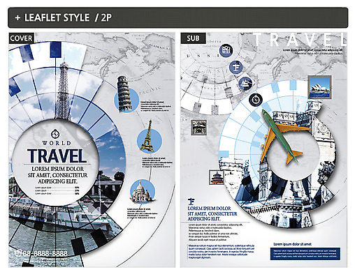 템플릿 건축물 ZIP 포스터 리플렛 여행 비행기 사람없음 관광지 전단템플릿 전단 인디자인 INDD 이미지템플릿 건축 항공교통 대중교통 홍보물 파일형식