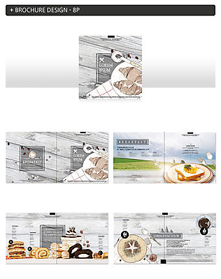 템플릿 ZIP 빵 팜플렛 사람없음 다양 햄버거 크루아상 토스트 베이글 롤케이크 인디자인 INDD 이미지템플릿 음식 다수 패스트푸드 케이크 파일형식