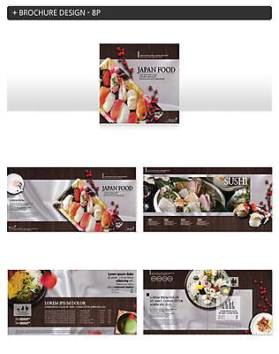 템플릿 ZIP 팜플렛 사람없음 초밥 다양 생선초밥 알밥 일본음식 인디자인 INDD 이미지템플릿 음식 다수 밥 파일형식