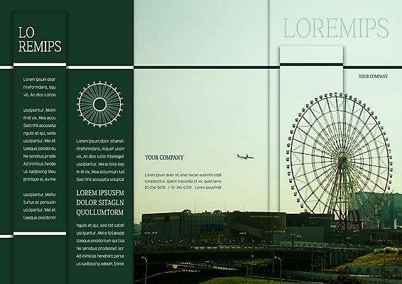 템플릿 편집 표지디자인 건축물 북디자인 출판디자인 표지 리플렛 북커버 3단접지 비행기 빌딩 팜플렛 사람없음 도시풍경 도시 대관람차 가교 이미지템플릿 AI파일 건축 항공교통 대중교통 풍경 건물 놀이기구 파일형식 벡터