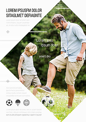 서양인 템플릿 편집 표지디자인 북디자인 출판디자인 남자 내지 아들 어린이 리플렛 북커버 3단접지 축구공 가족 서기 웃음 팜플렛 성인 두명 축구 육아 아빠 부자지간 이미지템플릿 AI파일 외국인 공 축구용품 관계 모션 표정 사람 구기 파일형식 벡터