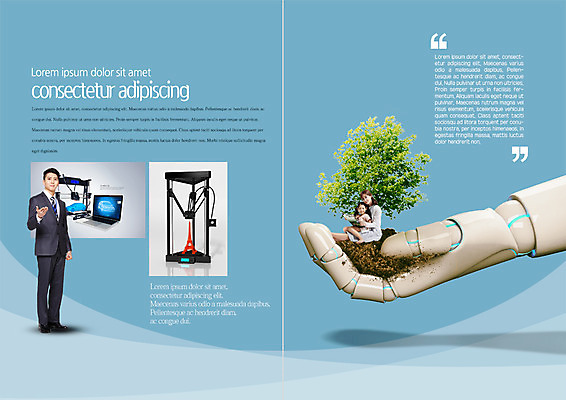 PSD 나무 템플릿 편집 표지디자인 북디자인 출판디자인 여자 남자 내지 어린이 리플렛 북커버 비즈니스 서기 앉기 팜플렛 20대 성인 세명 흙 한국인 비즈니스맨 로봇 로봇산업 로봇팔 4차산업 AI_인공지능 이미지템플릿 식물 산업 모션 사람 동양인 청년 직장인 파일형식